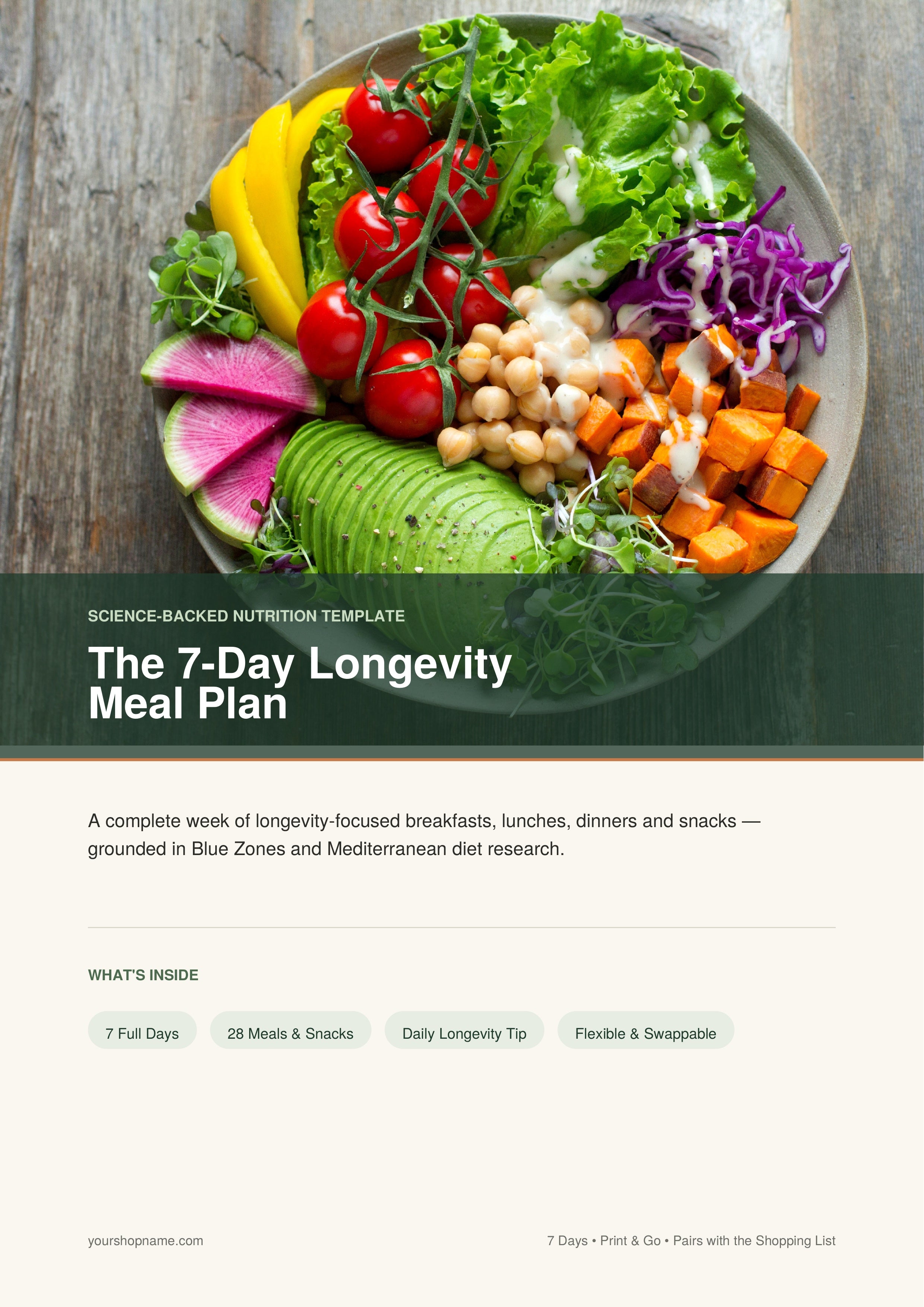 7-Day Longevity Meal Plan